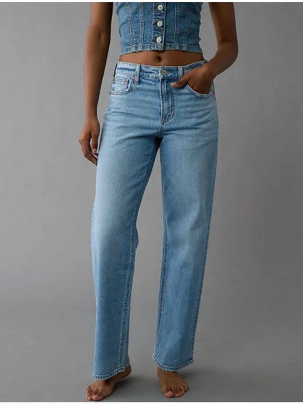 American Eagle Outfitters Strigid High-Waisted Stovepipe Jean